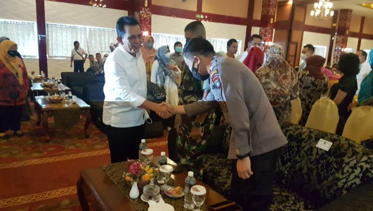 Kapolsek Lubuk Baja Menghadiri Kegiatan Percepatan Capaian Bulan Imunisasi Nasional (BIAN) Kota Batam Tahun 2022