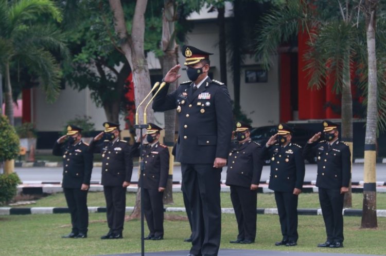 Irwasda M. Rudi Syarifudin Pimpin Upacara Peringatan Hari Kesaktian Pancasila di Lapangan Apel Mapolda Kepri