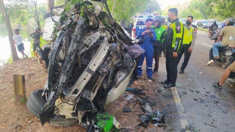 Polisi Ungkap Penyebab Kecelakaan Tunggal Subaru Outback di Mukakuning Batam