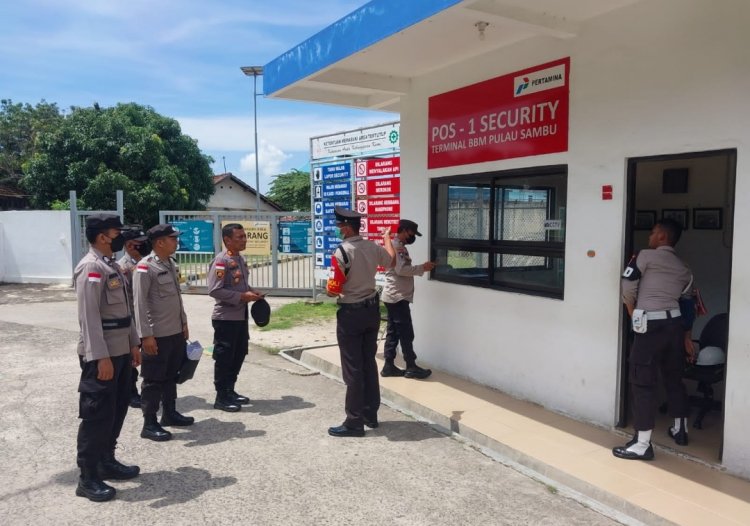 Kapolsek Belakang Padang Turun Langsung Melakukan Patroli Keamanan Objek Vital