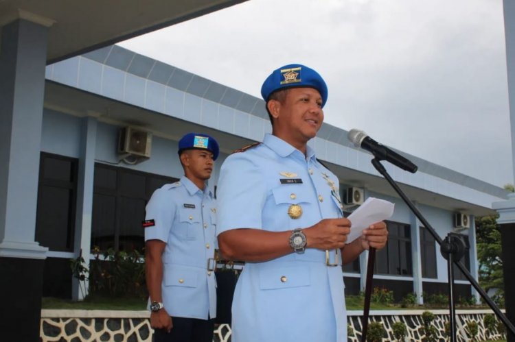 Danlanud Hang Nadim Bacakan Amanat Kasau di HUT Pomau Ke-76