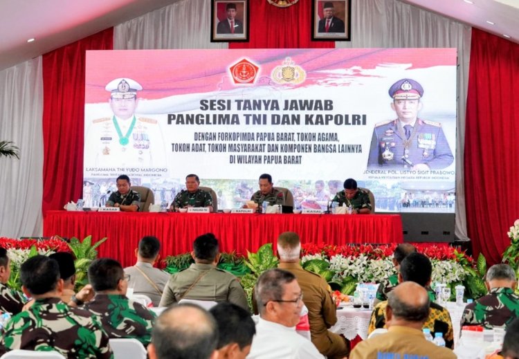 Silaturahmi Bareng Masyarakat di Papua Barat, Kapolri: TNI-Polri Solid dan Siap Kawal Program Pemerintah