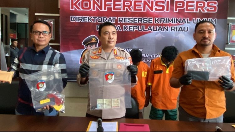 Tim Opsnal Jatanras Dit Reskrimum Polda Kepri Berhasil Amankan Dua Orang Pelaku Curanmor