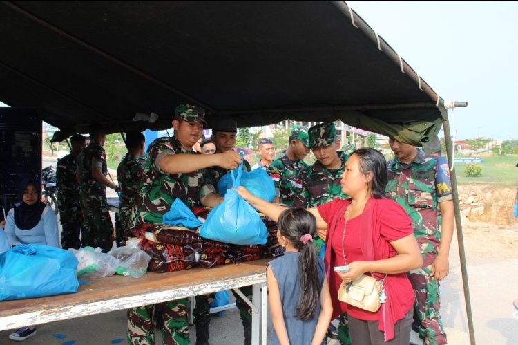 Lanud Hang Nadim Gelar Bazar Dalam Rangka HUT TNI AU ke-77 dan Hari Raya Idul Fitri 1444 H/2023 M