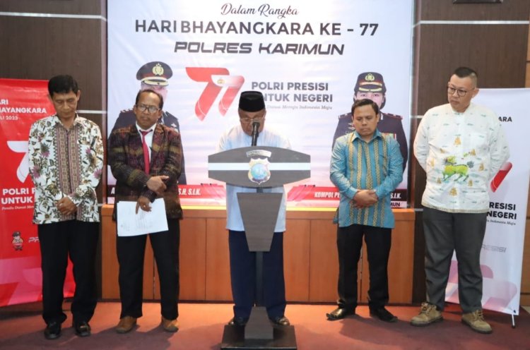 Hari Bhayangkara Ke-77, Polres Karimun Gelar Doa Lintas Agama