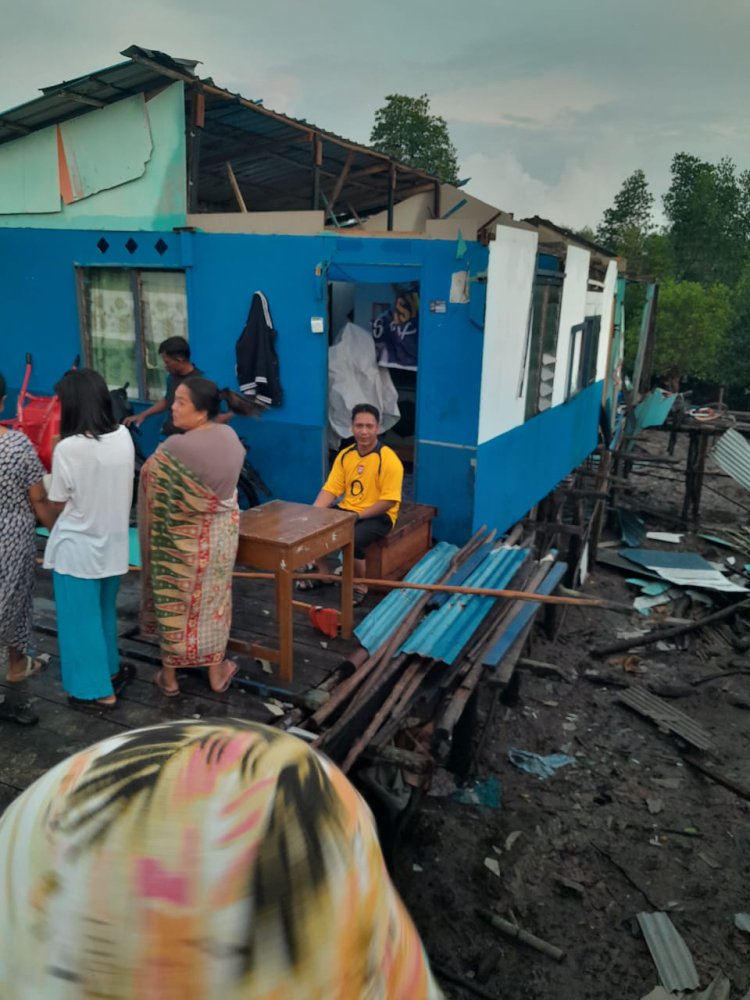 Angin Puting Beliung Landa Pulau Kasu, Batam: 83 Rumah Rusak, Tidak Ada Korban Jiwa