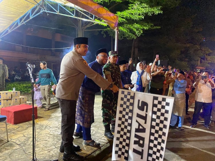 Kapolsek Batu Ampar pimpin Pengamanan kegiatan pawai Obor dan Tabligh Akbar dalam rangka Menyambut Malam Tahun Baru Islam 1445 Hijriyah/2023 Masehi