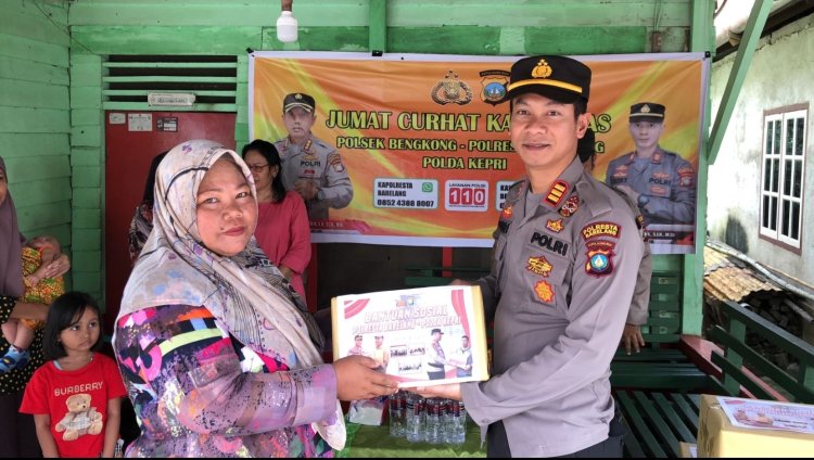 Kegiatan Jumat Curhat Kamtibmas Berjalan Sukses di Aspol Bengkong, Kota Batam