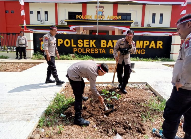 Kegiatan Polri Lestarikan Negeri Penghijauan sejak Dini