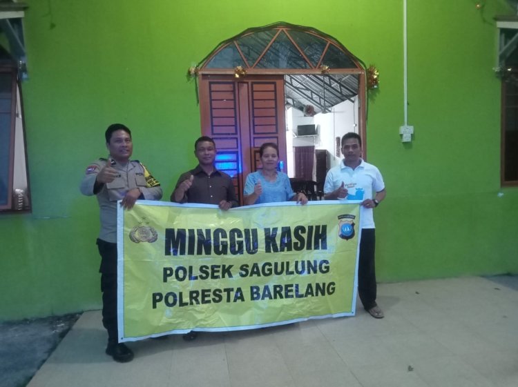 Polsek Sagulung Gelar Kegiatan Minggu Kasih Bersama Jemaat GKPI Metanoia untuk Menciptakan Rasa Aman