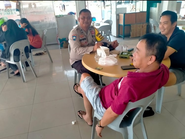 Sambangi Warung Kopi Bhabinkamtibmas Polsek Sekupang himbau pengunjung