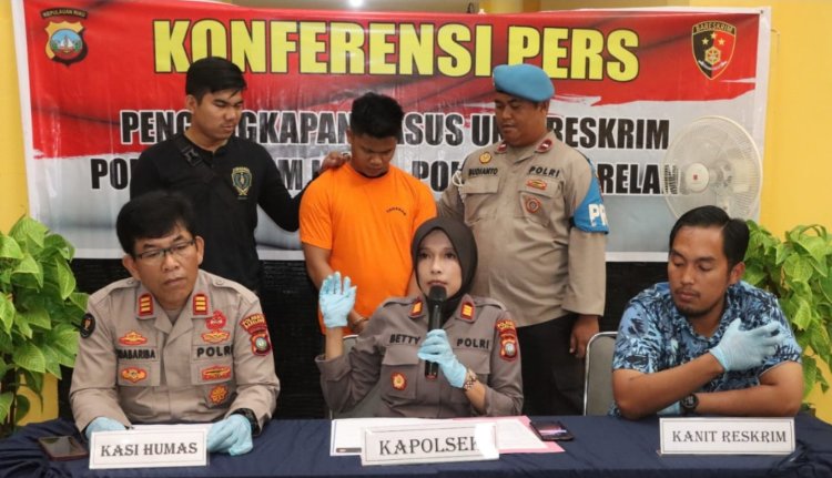 Kapolsek Batam Kota Gelar Konferensi Pers Ungkap Pelaku Pembunuhan Berencana