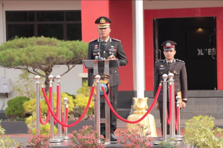 Kapolres Lingga Pimpin Upacara Hari Kesaktian Pancasila Tahun 2023 di Polres Lingga