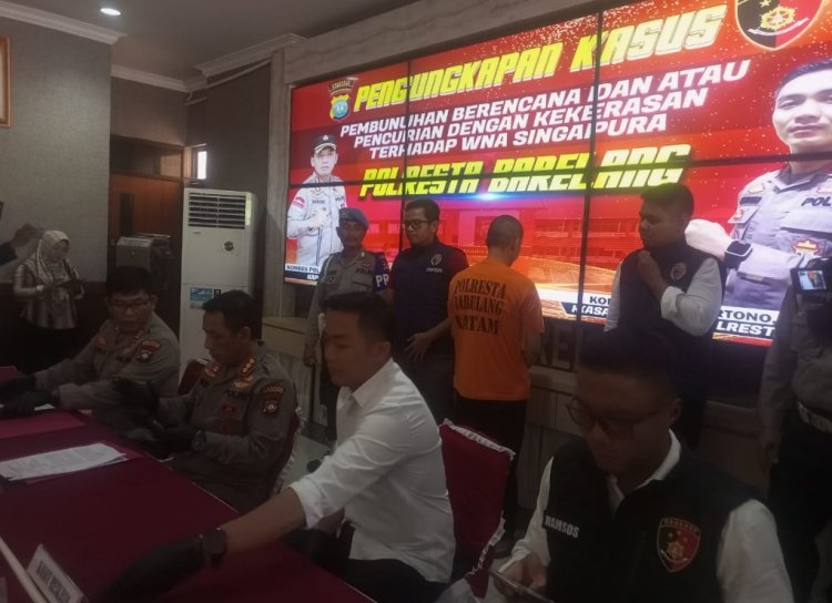 Kapolresta Barelang Ungkap Pembunuhan Berencana dan Curas terhadap WNA Singapura