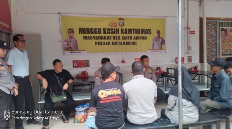 Polsek Batu Ampar   Gelar Minggu Kasih Kamtibmas di Kelurahan Seraya