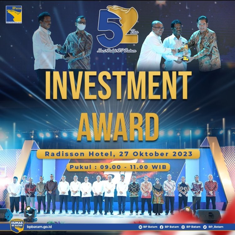 BP Batam Investment Awards 2023, Apresiasi bagi Korporasi dan Tokoh Berpengaruh