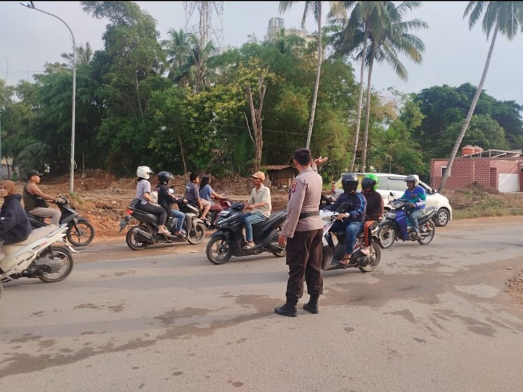 Cegah Kemacetan dan Gangguan Kejahatan C3, Posek Bengkong Rutin Strong Point