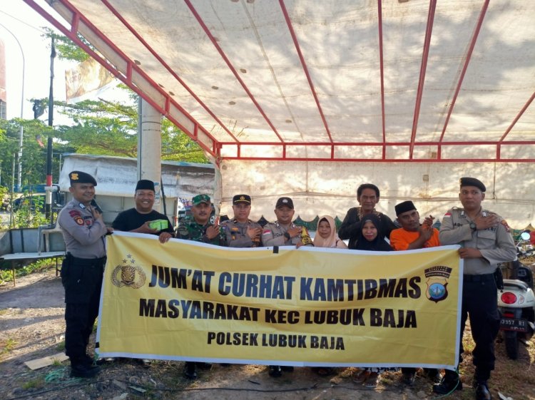 Polsek Lubuk Baja Melaksanakan jumat Curhat di bukit timur Kec. Lubuk Baja Kota Batam