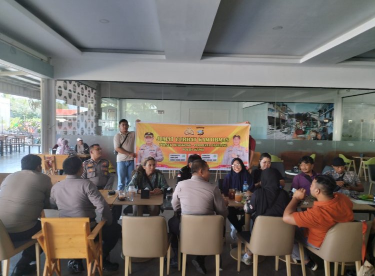 Kegiatan Jumat Curhat Kamtibmas di Melawa Cafe Kel. Tg. Buntung, Bengkong