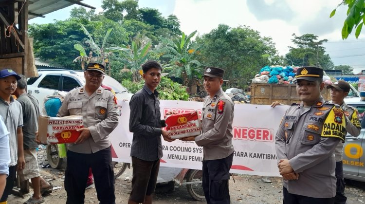 Bantuan Sosial Polsek Sagulung Memelihara Kamtibmas di Kecamatan Sagulung, Kota Batam