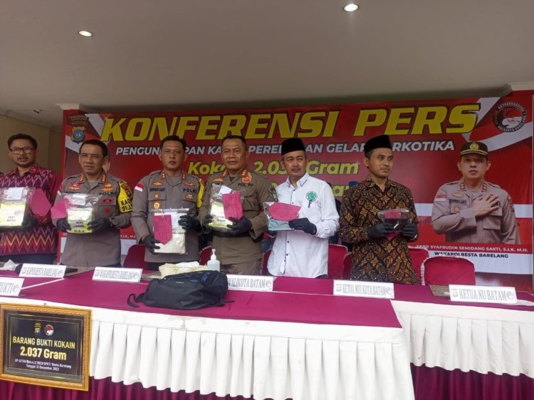 Kapolresta Barelang Berhasil Membongkar Jaringan Narkotika Internasional