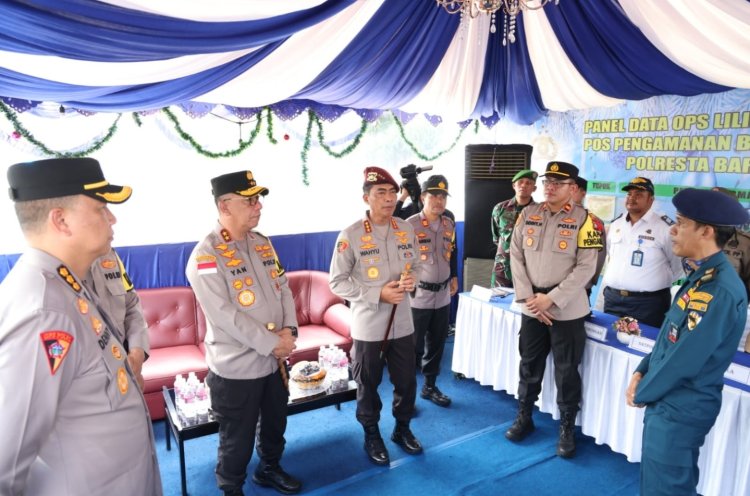 KABARESKIRIM POLRI CEK LANGSUNG POS TERPADU DAN POS PAM NATARU 2024 DI BATAM