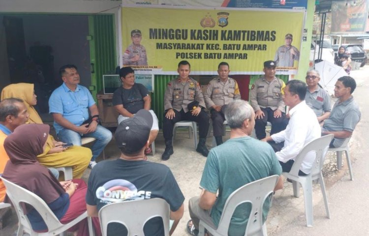 Minggu Kasih Kamtibmas bersama masyarakat kelurahan Batu merah Kec.Batu Ampar - kota Batam