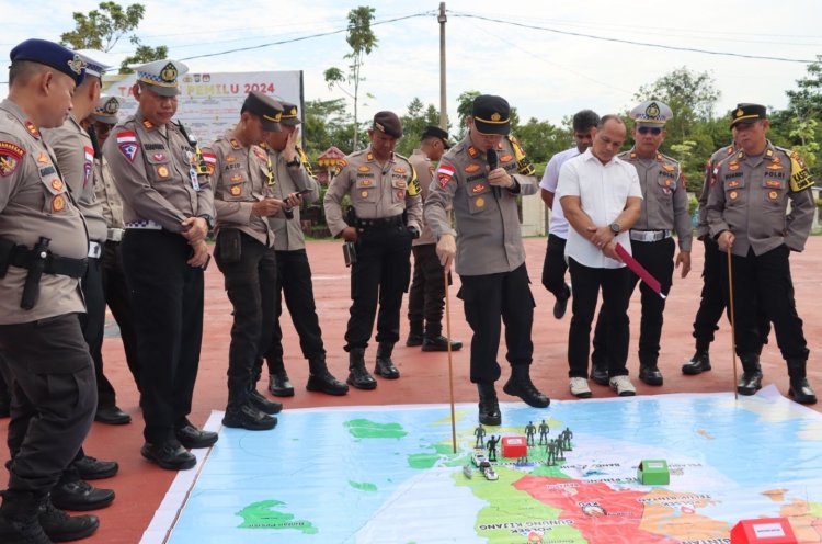 Mendekati Pesta Demokrasi, Polres Bintan Laksanakan TFG Guna Tingkatkan Kesiapan Pengamanan Pemilu 2024.