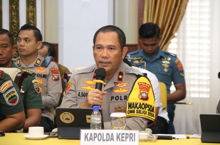 WAKAPOLDA KEPRI HADIRI RAPAT FORKOPIMDA PERSIAPAN PEMILU SERENTAK 2024