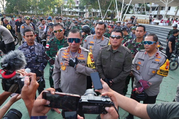 Polda Kepri gelar gowes bersama TNI-Polri sinergitas untuk negeri ciptakan pemilu aman dan damai 2024