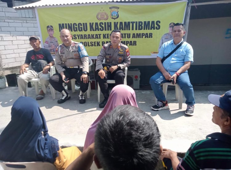 Minggu Kasih Kamtibmas bersama Warga RT 17 RW 05 kelurahan Batu Merah Kec.Batu Ampar