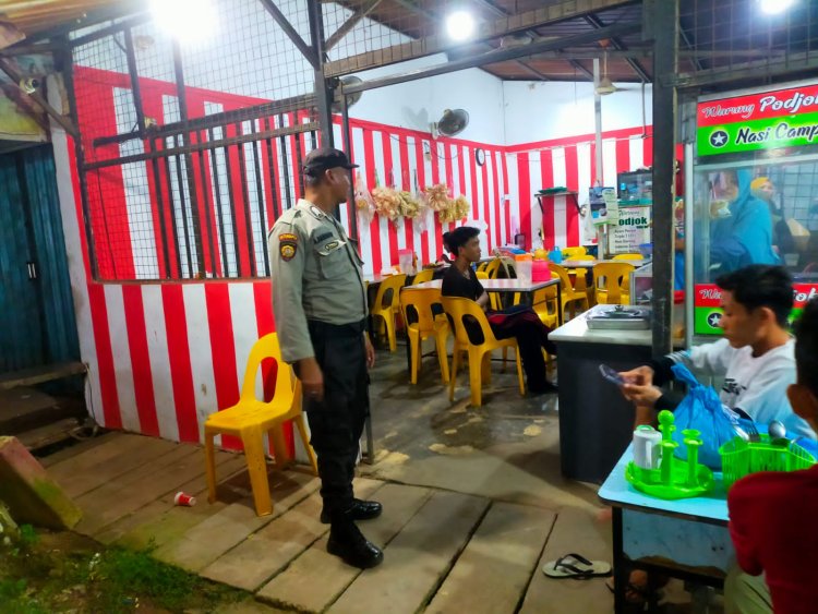 Patroli Cipkon Polsek Sungai Beduk, Cegah Aksi Kejahatan Dan Sampaikan Himbauan Kamtibmas