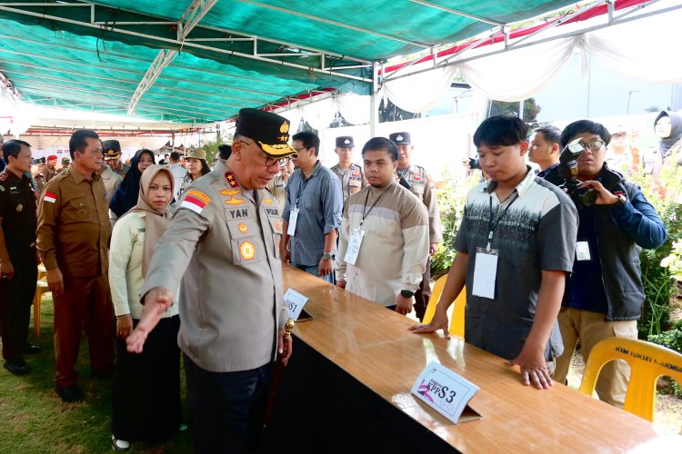 Kapolda Kepri tinjau kesiapan tps di kota Tanjungpinang – Bintan dan pastikan logistik pemilu aman