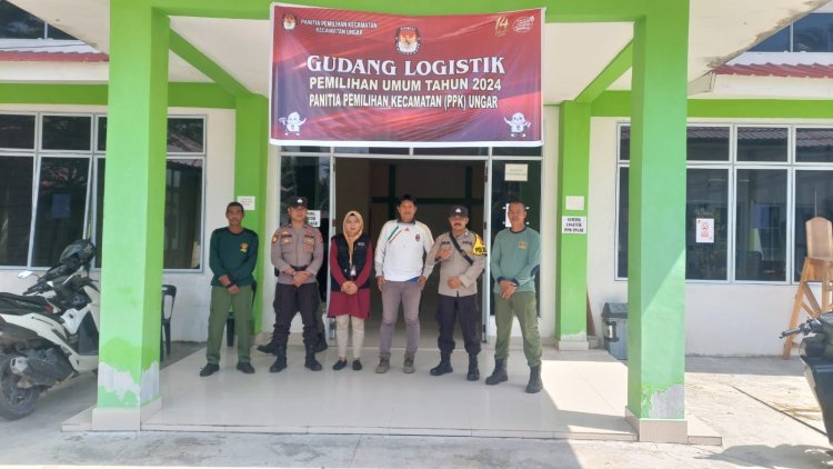 Pastikan Keamanan Pemilu, Polres Karimun Perketat Di Gudang Logistik PPK