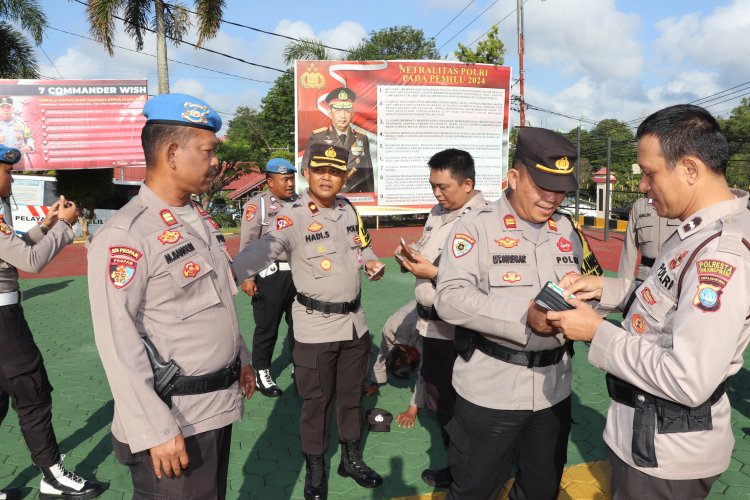 Propam Polresta Tanjungpinang Lakukan Gaktiblin dan Pengecekan Urine Terhadap Personil Polresta Tanjungpinang