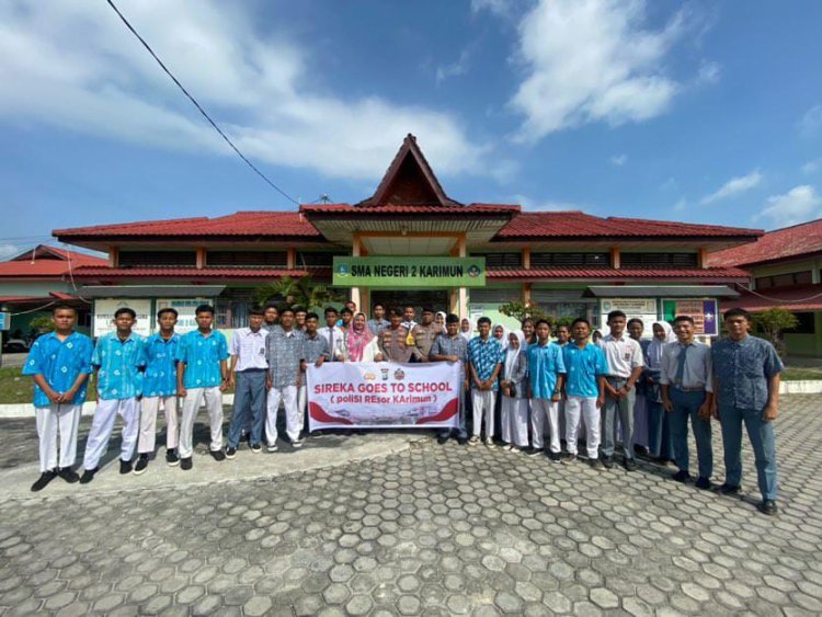 Satsamapta Polres Karimun Penyuluhan Rekrutmen Anggota Polri Tahun 2024