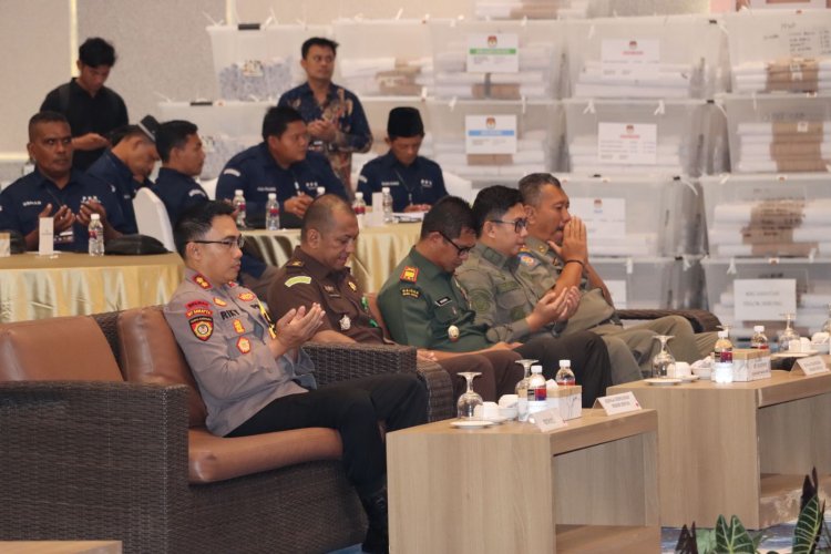 Polres Bintan Lakukan Pengamanan Rekapitulasi Perolehan Suara Tingkat Kabupaten Bintan