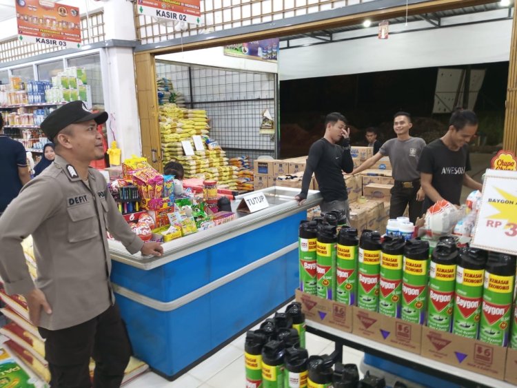 Patroli Cipkon Polsek Sungai Beduk, Cegah Aksi Kejahatan Dan Sampaikan Himbauan Kamtibmas