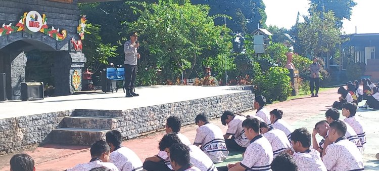 Cegah Bullying Antar Pelajar, Polsek Batu Ampar Beri Penyuluhan di Sekolah MHS