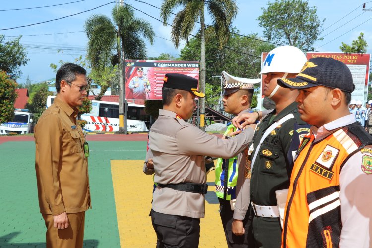 Polresta Tanjungpinang Gelar Apel Pasukan Operasi Keselamatan Seligi dan Pecanangan Aksi Keselamatan Jalan Tahun 2024