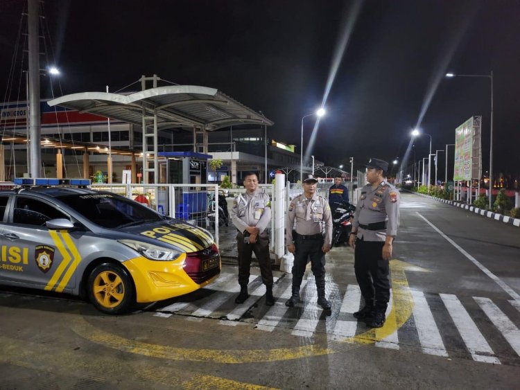 Patroli Cipkon Polsek Sungai Beduk, Cegah Aksi Kejahatan Dan Sampaikan Himbauan Kamtibmas