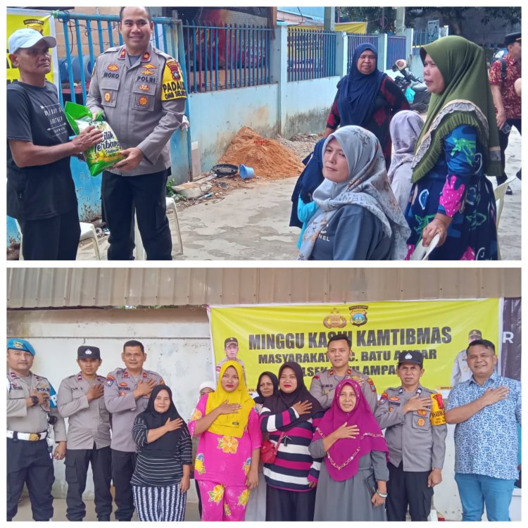 Minggu Kasih Kamtibmas bersama Warga kelurahan Seraya Kec.Batu Ampar  kota Batam