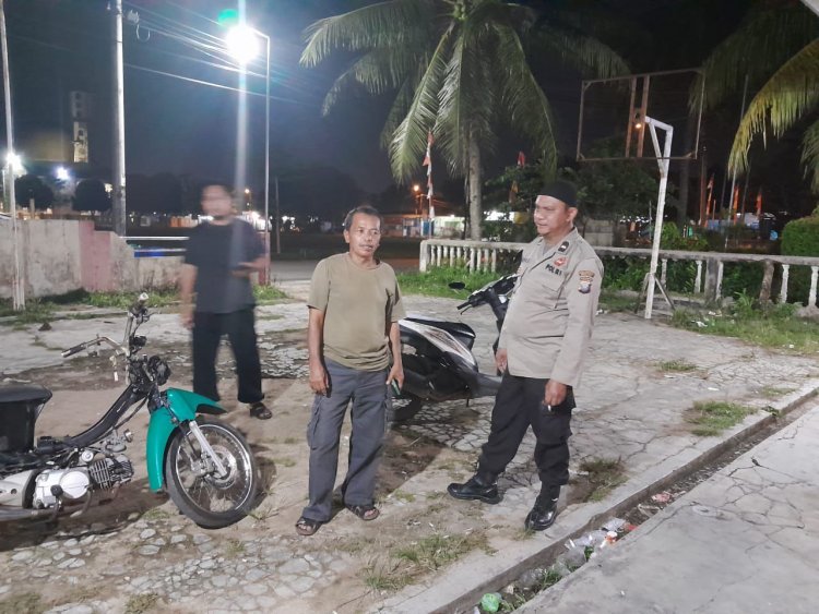 Patroli Cipkon Polsek Sungai Beduk, Cegah Aksi Kejahatan Dan Sampaikan Himbauan Kamtibmas