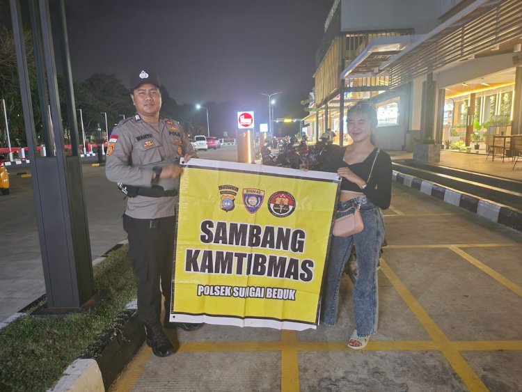 Batara Biru Polsek Sungai Beduk laksanakan patroli dan sambang dialogis berikan rasa aman, Cegah Tindak Kriminal