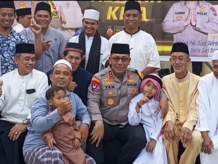 SAFARI RAMADAN 1445 H: KAPOLDA KEPRI PIMPIN SALAT MAGRIB DAN BUKA BERSAMA DI MASJID ATH THORIQ KOTA BATAM