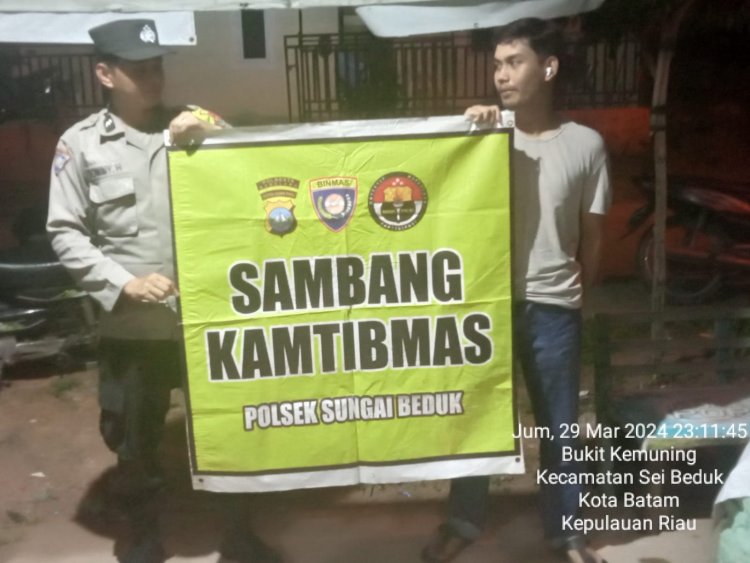 Batara Biru Polsek Sungai Beduk laksanakan patroli dan sambang dialogis berikan rasa aman, Cegah Tindak Kriminal