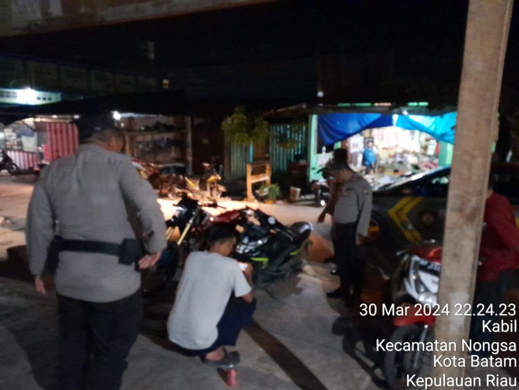 Patroli Cipkon Polsek Sungai Beduk, Cegah Aksi Kejahatan Dan Sampaikan Himbauan Kamtibmas