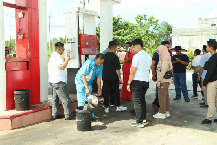 Satgas Migas Bintan Lakukan Pemeriksaan SPBU Yang Ada di Bintan