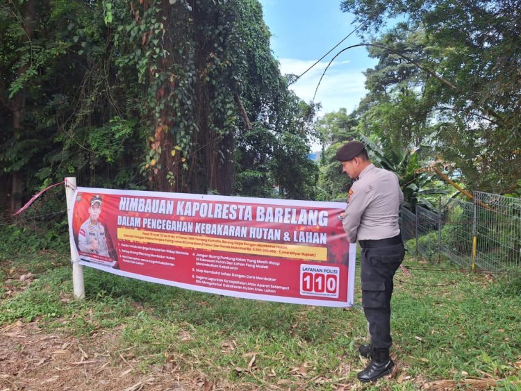 Dalam Rangka Antisipasi Kebakaran Hutan dan Lahan, Polsek Batu Ampar terus Lakukan Cegah Dini Sosialisasi Kepada masyarakat