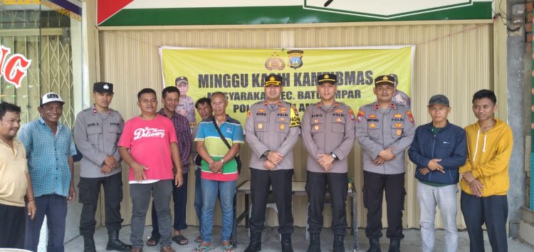 Minggu Kasih Kamtibmas bersama Warga Kel Sei jodoh Kec.Batu Ampar  kota Batam